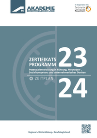 Zeitplan Zertifikatsprogramm 2023/24